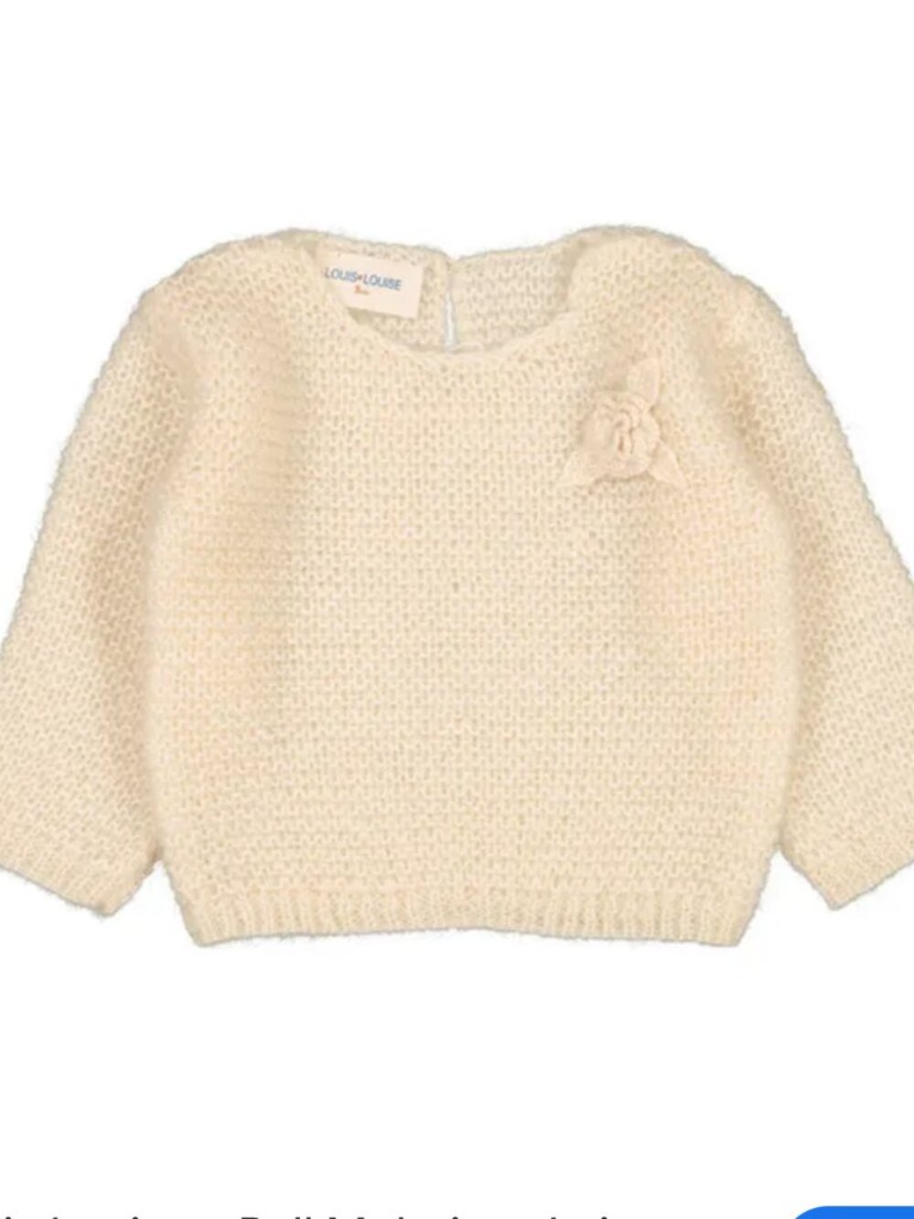 Louis Louise Sweater 6 Months Girl Mohair Wool Blend Lurex Knit